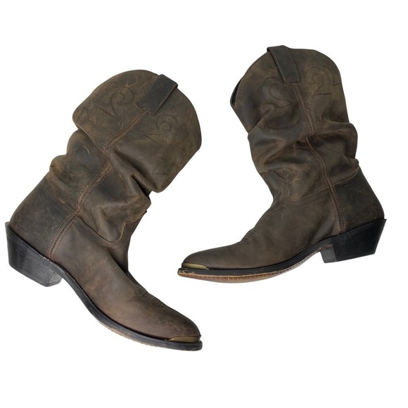 Double H Leather Slouch Cowboy Boots. Size 11 - Picture 6 of 14